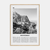 Montserrat, Spain Travel B&W Poster