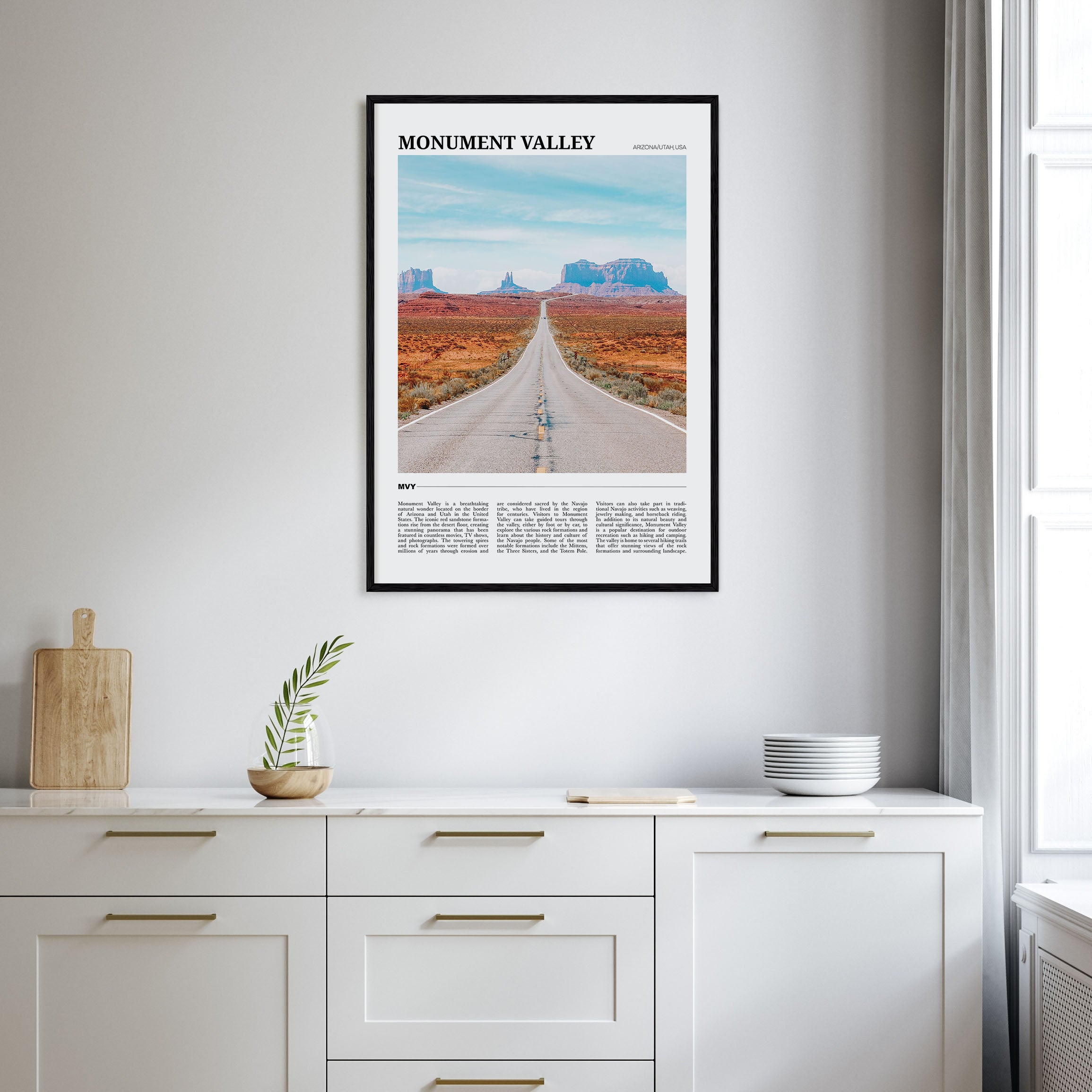 Monument Valley Travel Color Poster