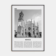 Monza Travel B&W Poster
