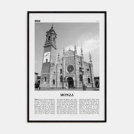 Monza Travel B&W Poster