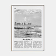 Mooloolaba Travel B&W Poster