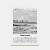Mooloolaba Travel B&W Poster