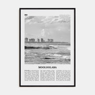 Mooloolaba Travel B&W Poster