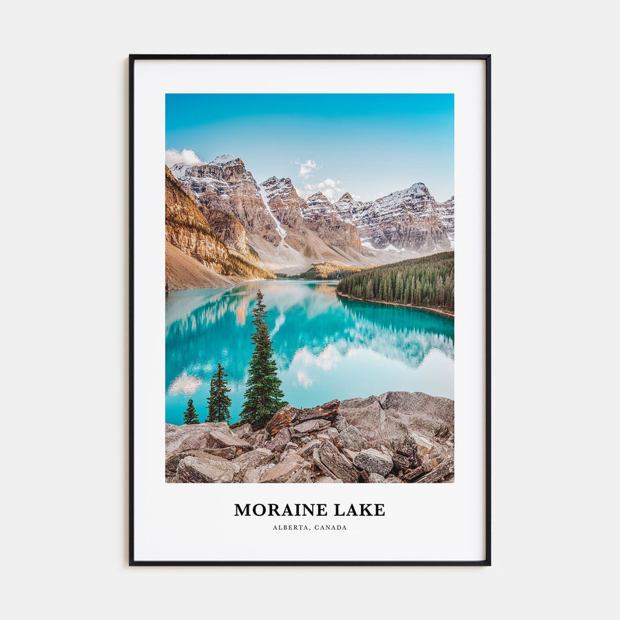 Moraine Lake Portrait Color Poster