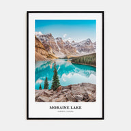 Moraine Lake Portrait Color Poster