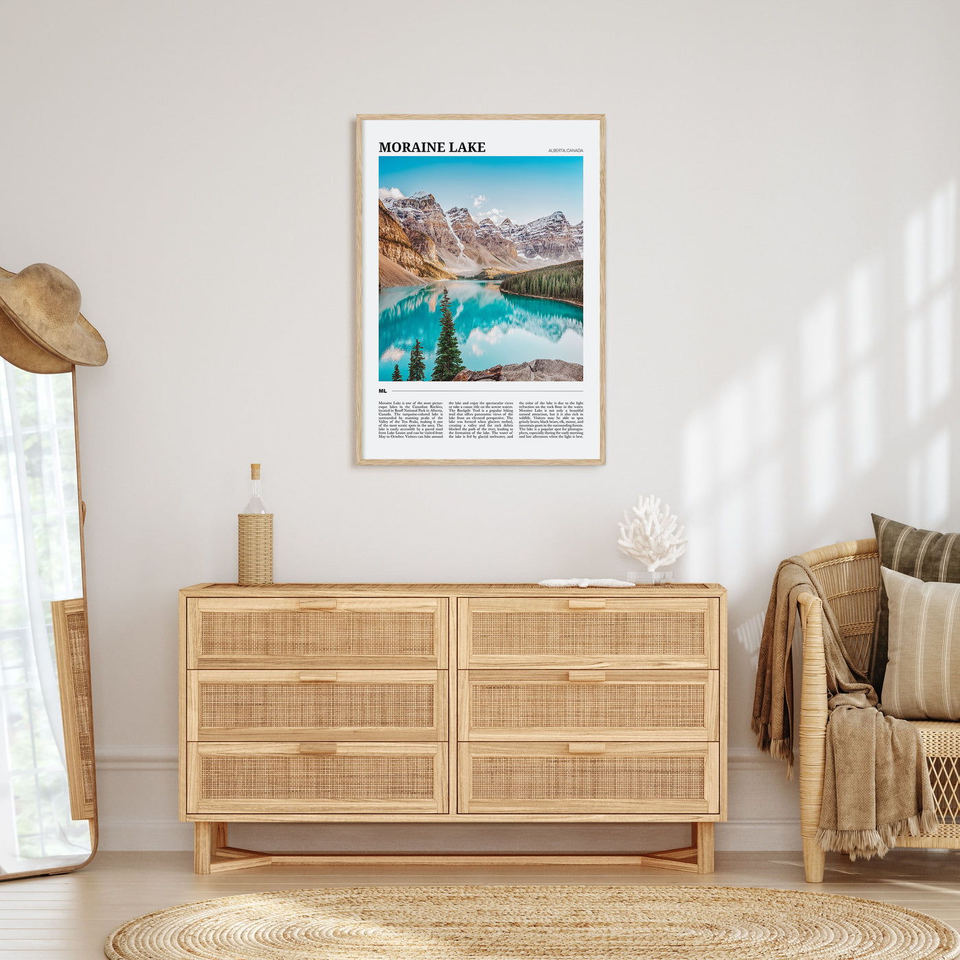 Moraine Lake Travel Color Poster