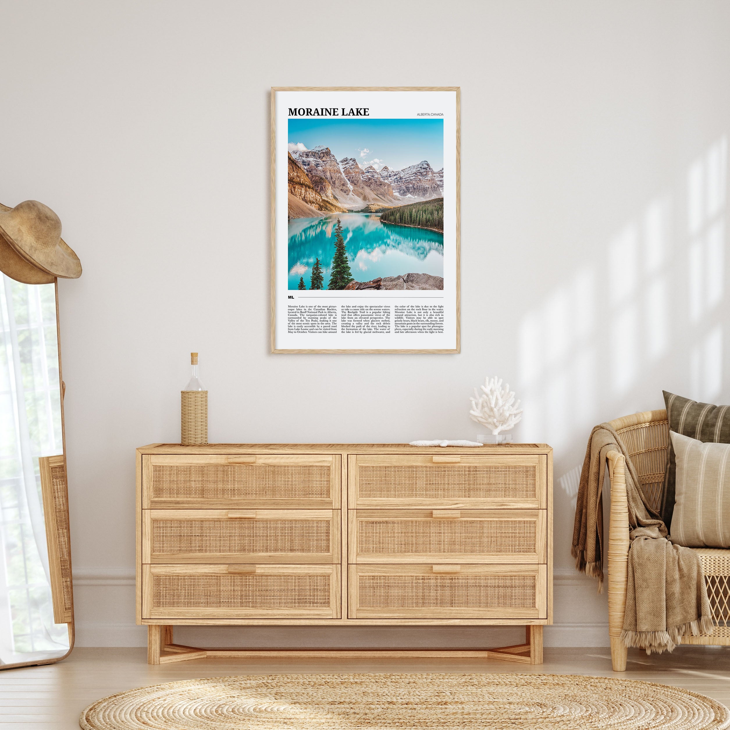 Moraine Lake Travel Color Poster