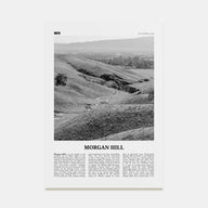 Morgan Hill Travel B&W Poster