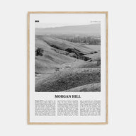 Morgan Hill Travel B&W Poster