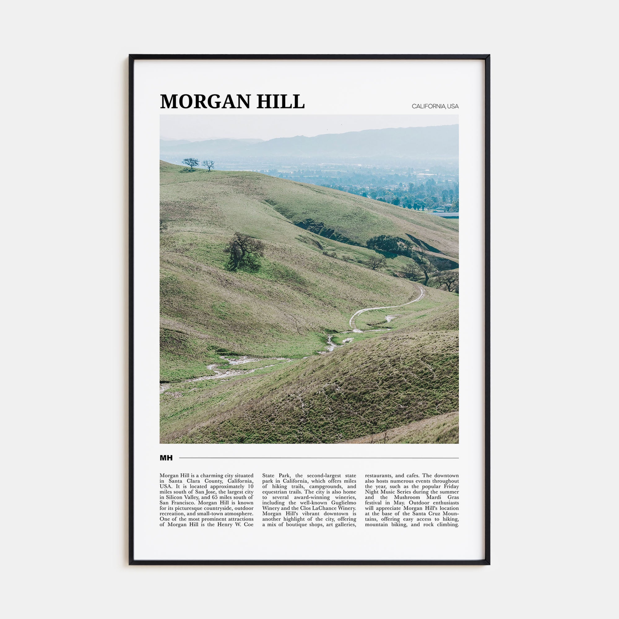 Morgan Hill Travel Color Poster