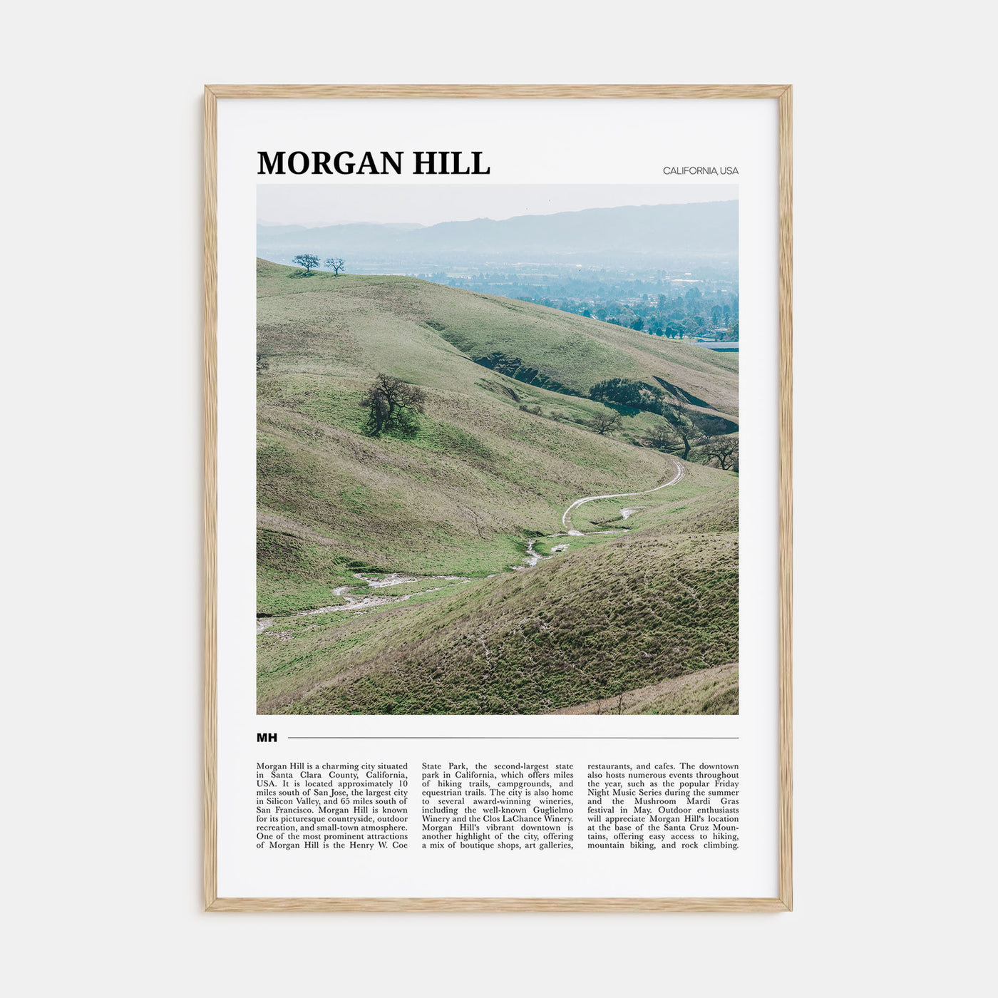 Morgan Hill Travel Color Poster