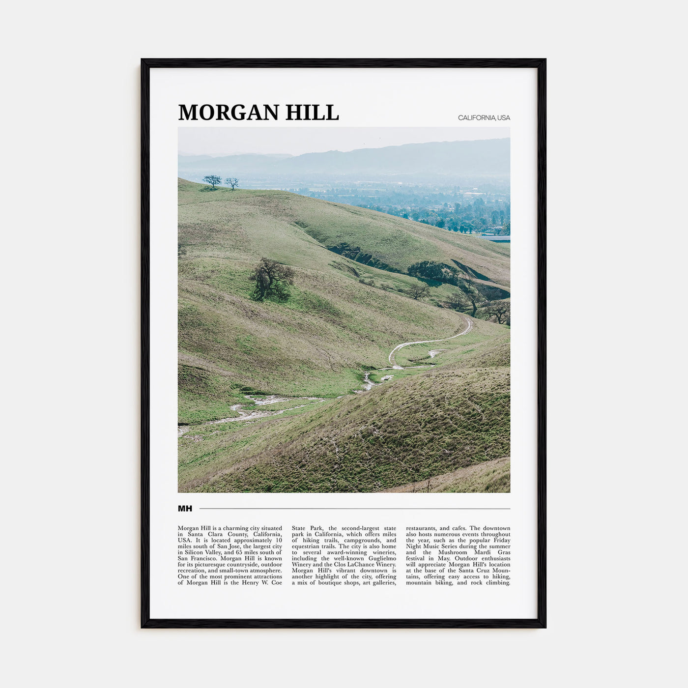 Morgan Hill Travel Color Poster