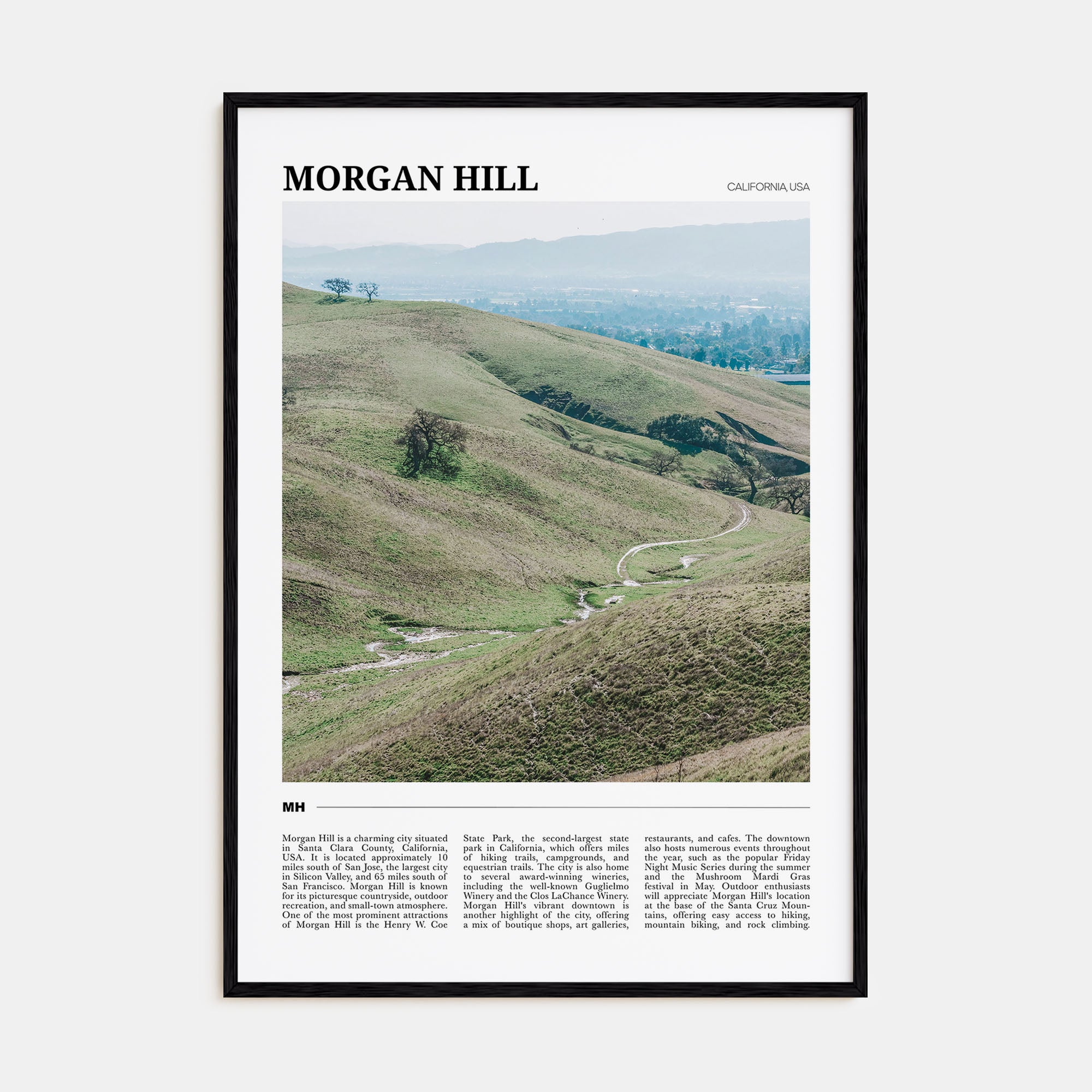 Morgan Hill Travel Color Poster