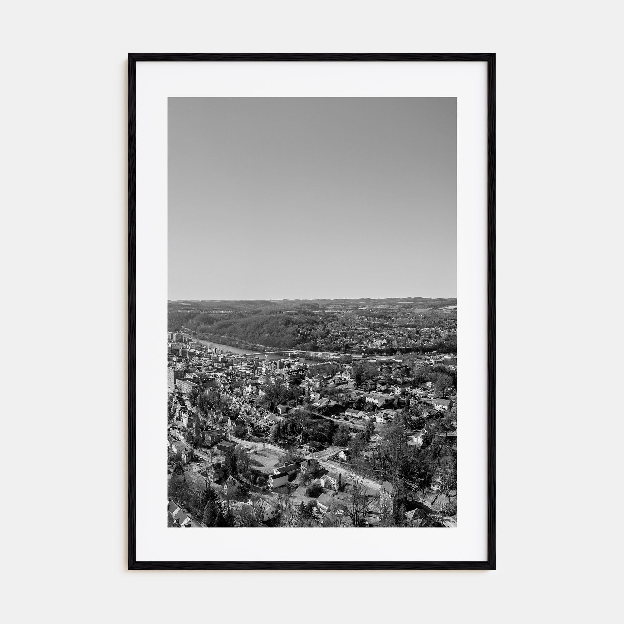 Morgantown Photo B&W Poster