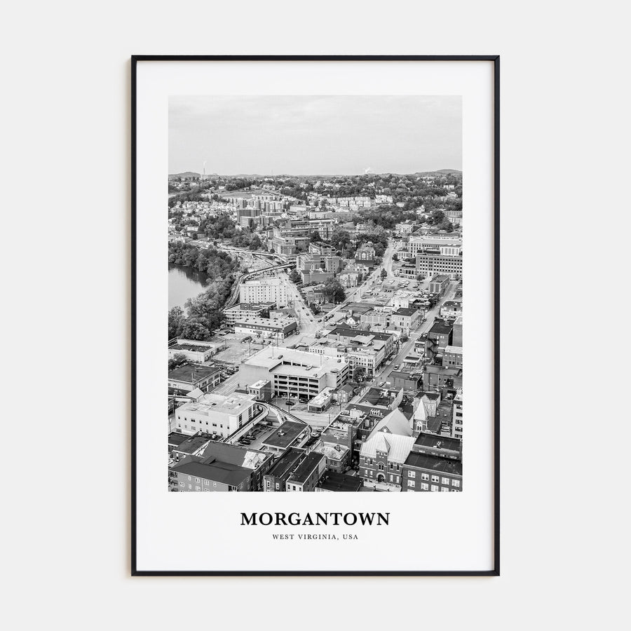 Morgantown Portrait B&W Poster