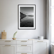 Morning Lake Landscape Photo B&W No 1 Poster