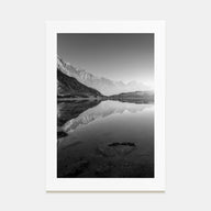 Morning Lake Landscape Photo B&W No 1 Poster