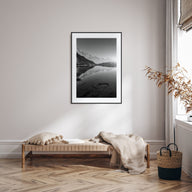 Morning Lake Landscape Photo B&W No 1 Poster