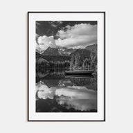 Morning Lake Landscape Photo B&W No 2 Poster