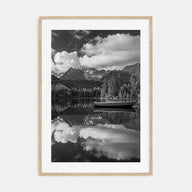 Morning Lake Landscape Photo B&W No 2 Poster