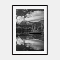 Morning Lake Landscape Photo B&W No 2 Poster