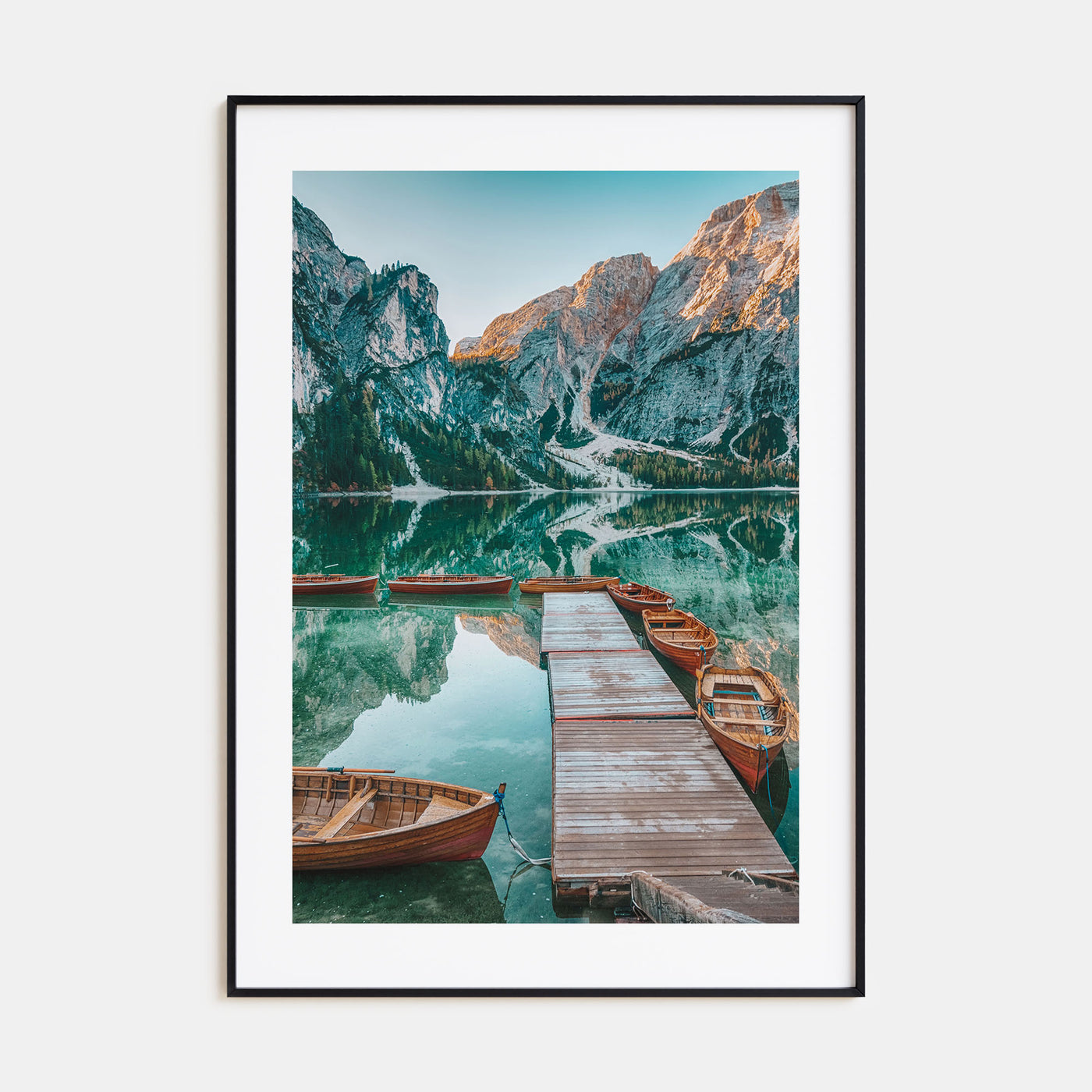 Morning Lake Landscape Photo Color Poster
