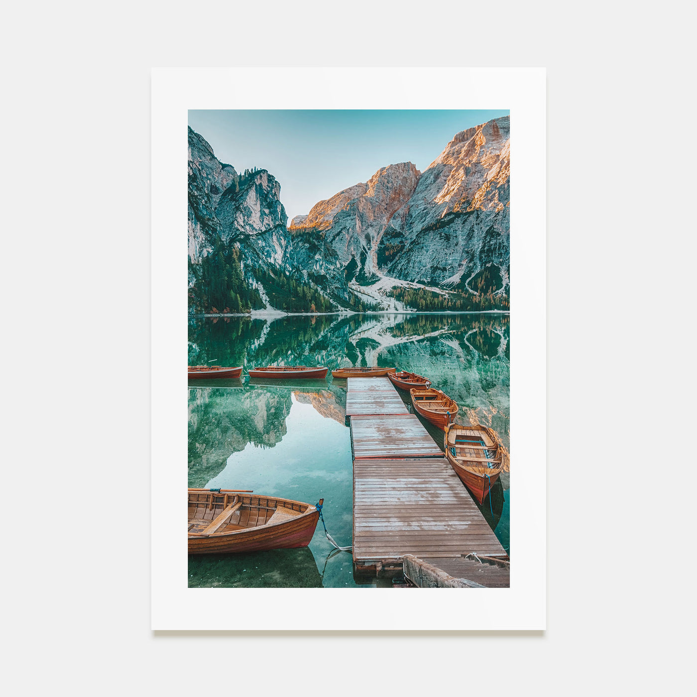 Morning Lake Landscape Photo Color Poster