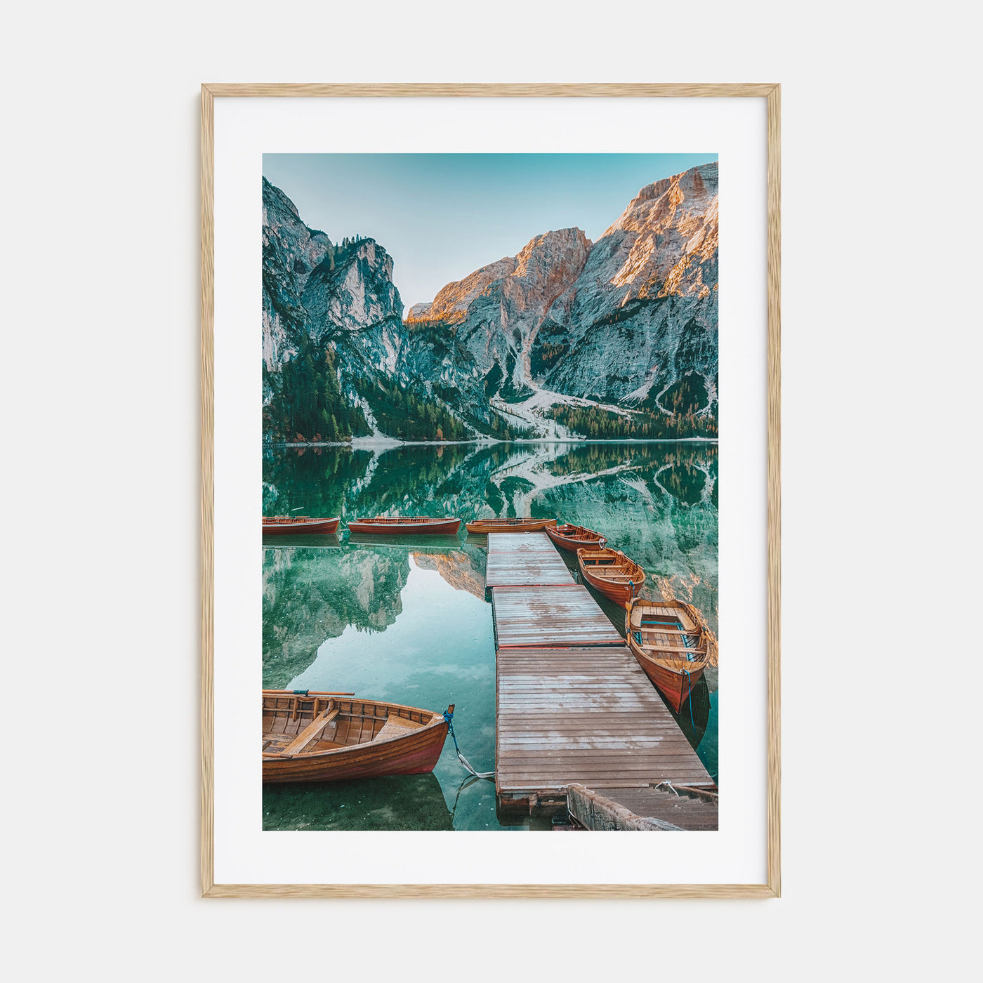 Morning Lake Landscape Photo Color Poster