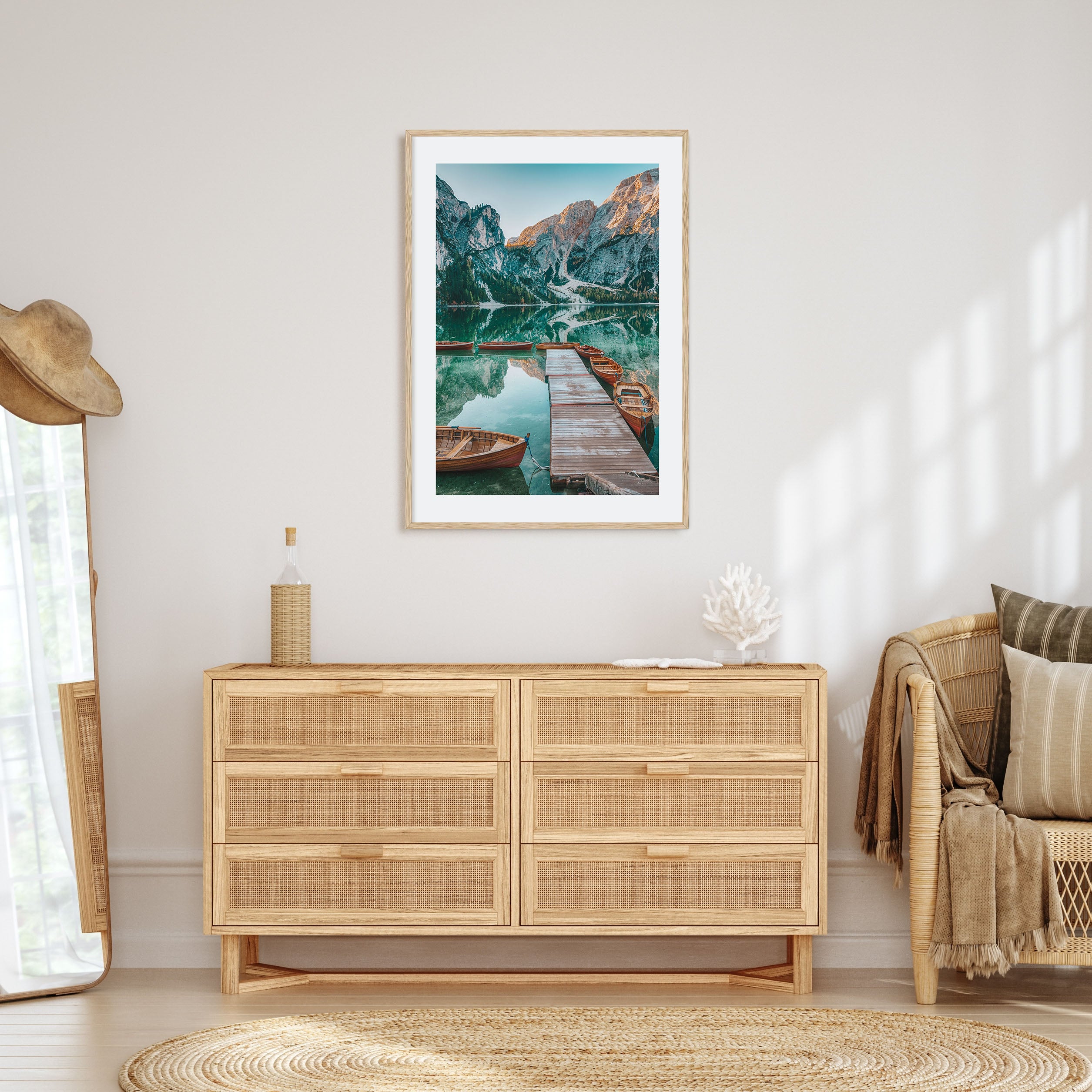 Morning Lake Landscape Photo Color Poster