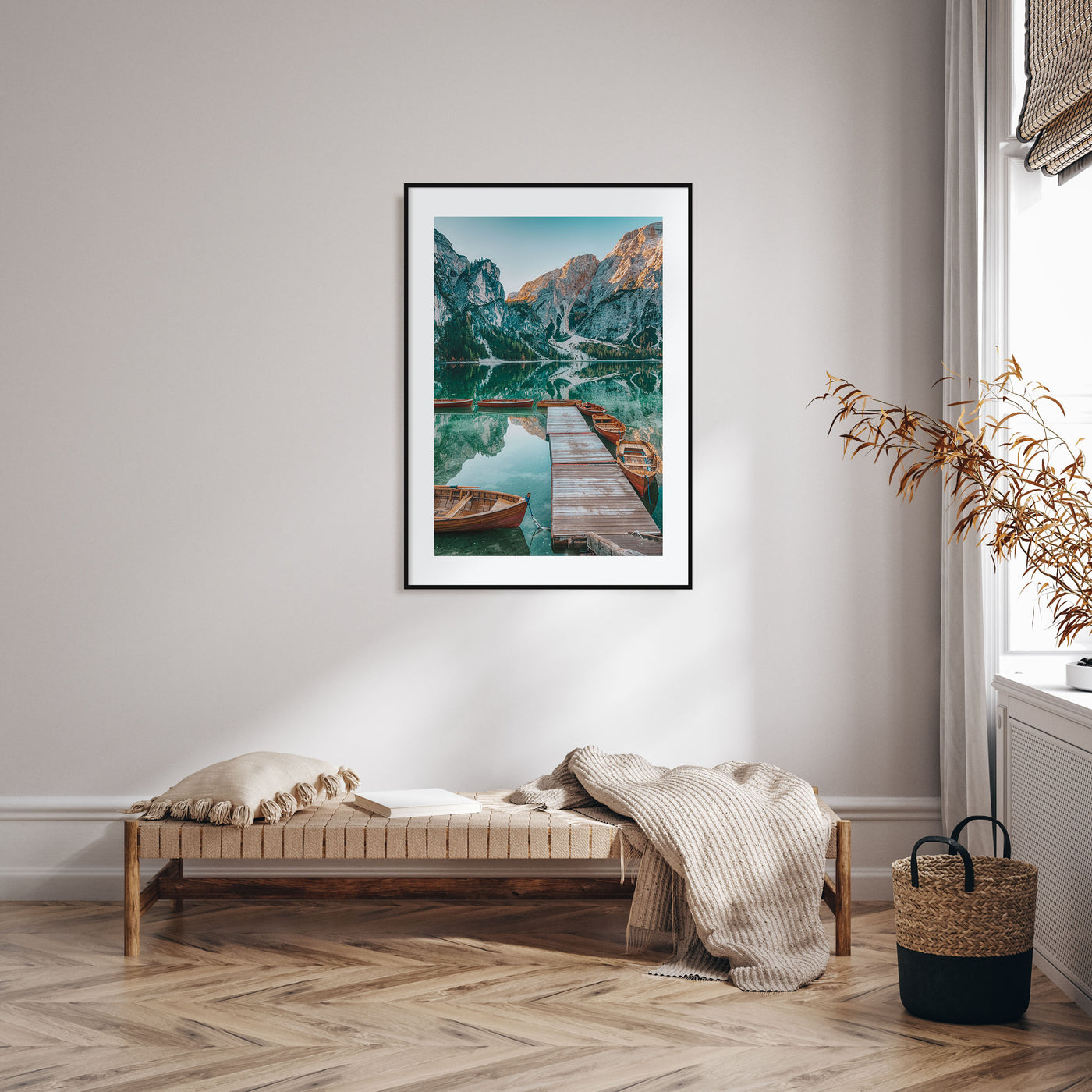 Morning Lake Landscape Photo Color Poster