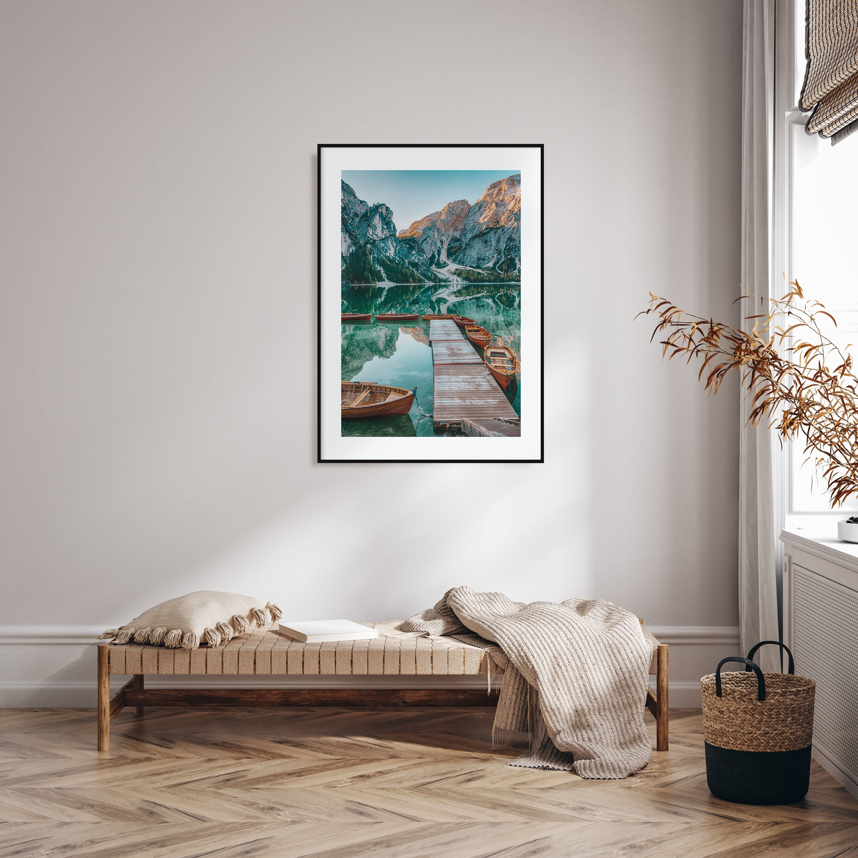 Morning Lake Landscape Photo Color Poster