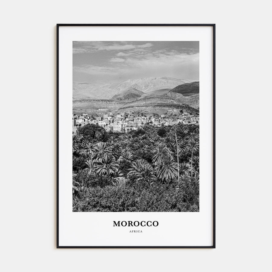 Morocco Portrait B&W Poster