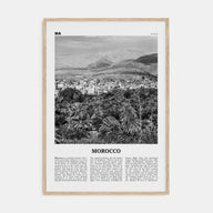 Morocco Travel B&W Poster