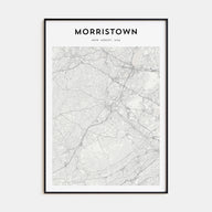 Morristown Map Portrait Poster