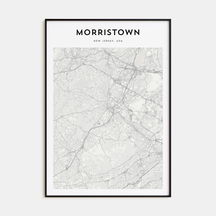 Morristown Map Portrait Poster