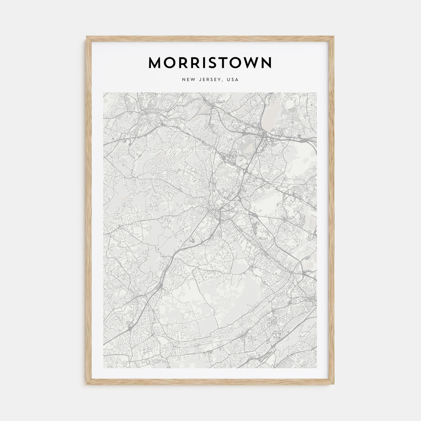 Morristown Map Portrait Poster