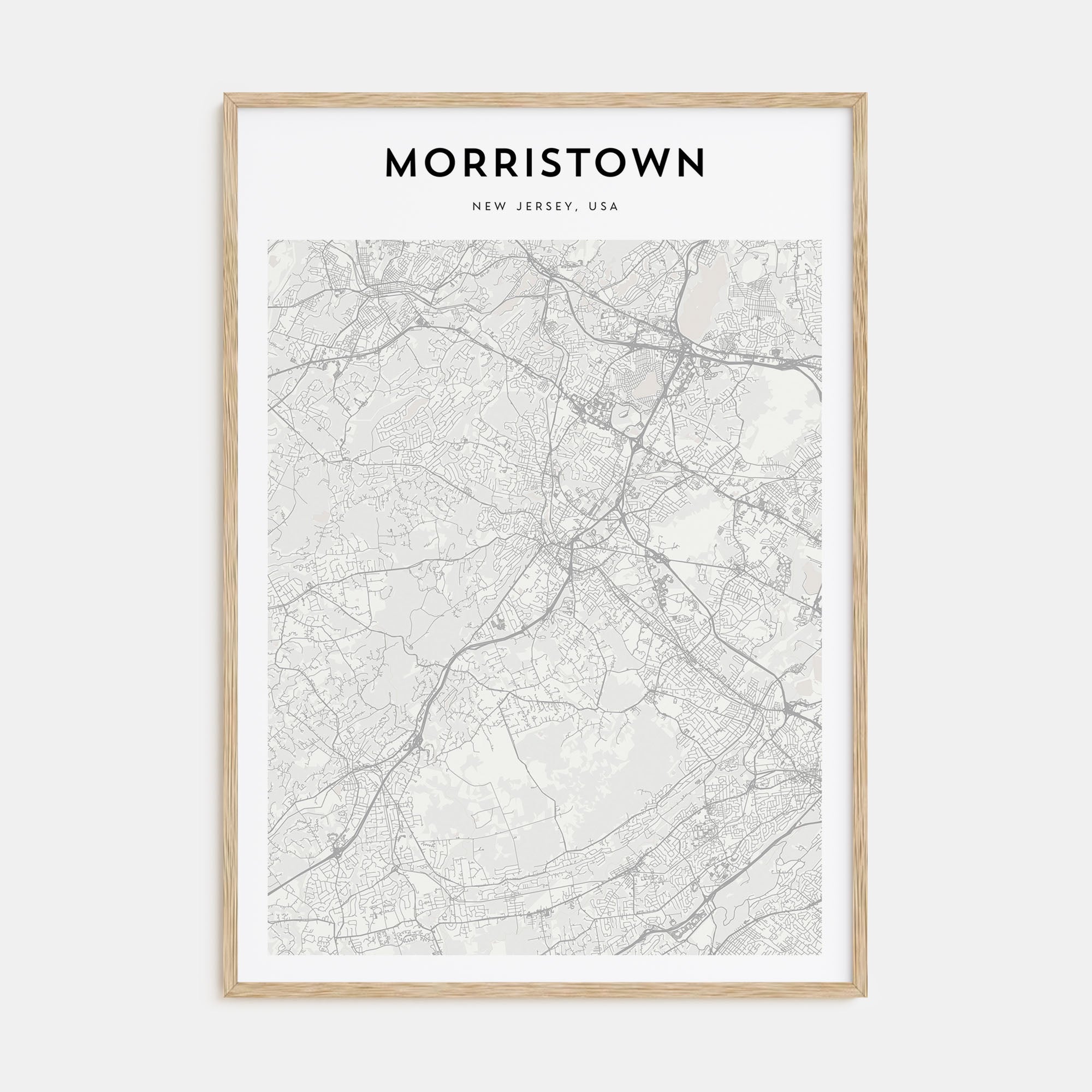 Morristown Map Portrait Poster