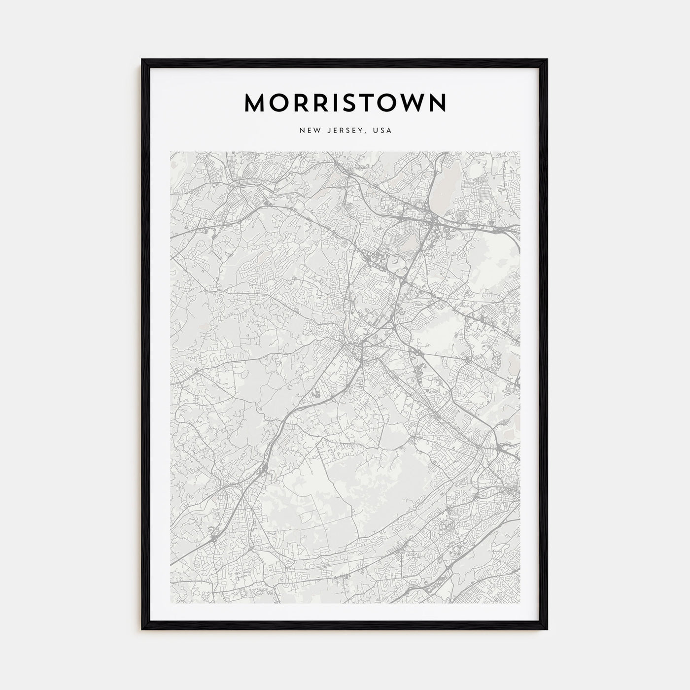 Morristown Map Portrait Poster