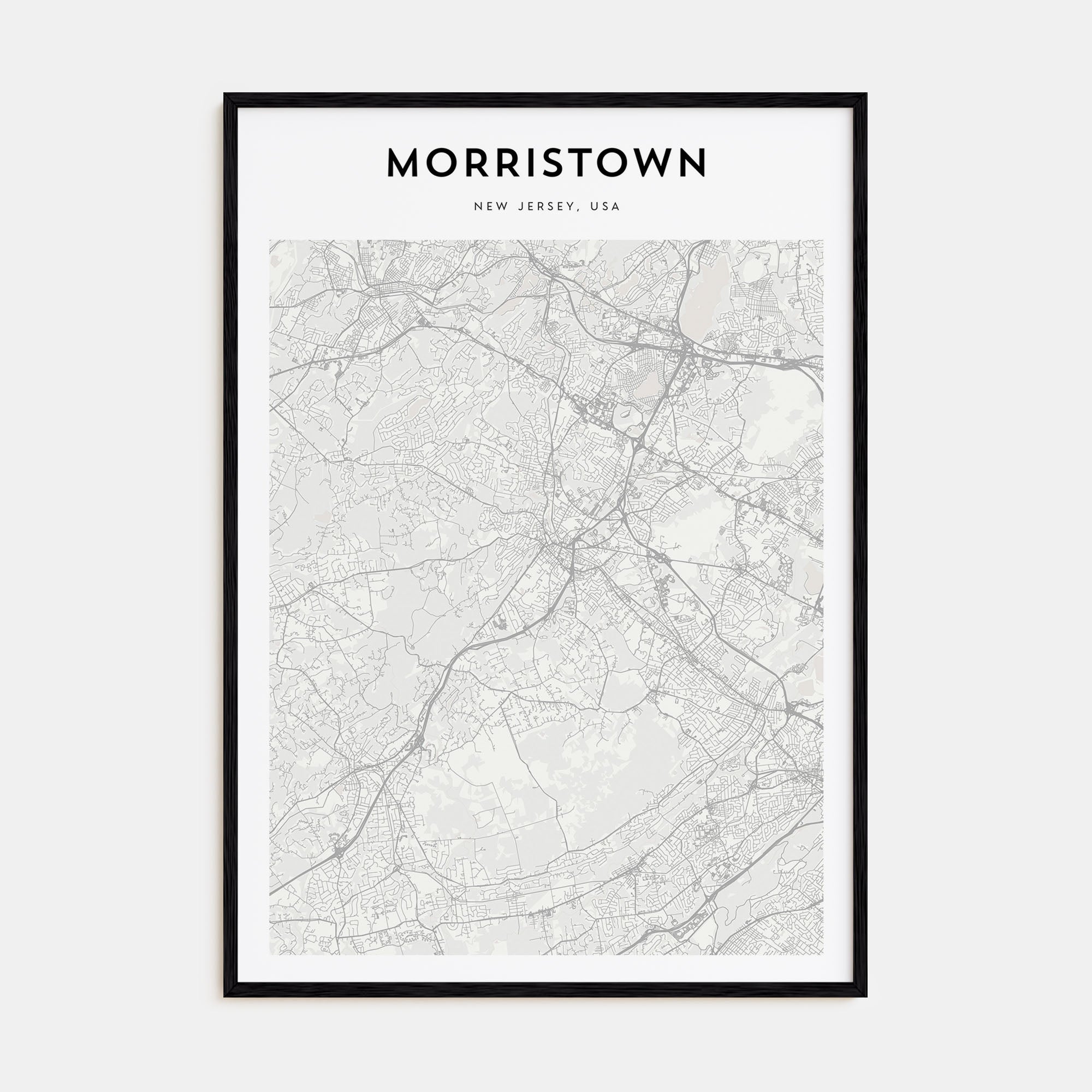 Morristown Map Portrait Poster