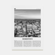 Morristown Travel B&W Poster