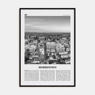 Morristown Travel B&W Poster