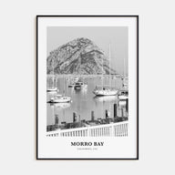Morro Bay Portrait B&W No 2 Poster