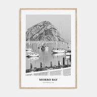 Morro Bay Portrait B&W No 2 Poster