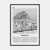 Morro Bay Travel B&W No 2 Poster