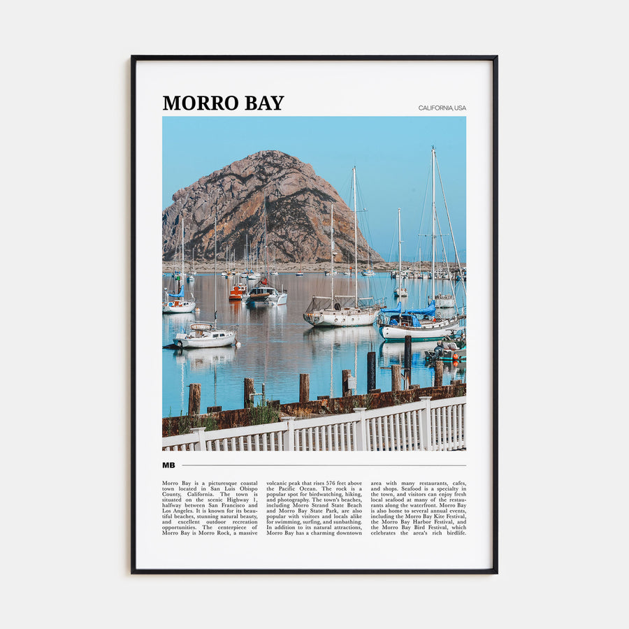 Morro Bay Travel Color Poster