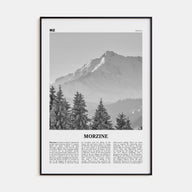 Morzine Travel B&W Poster