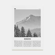Morzine Travel B&W Poster