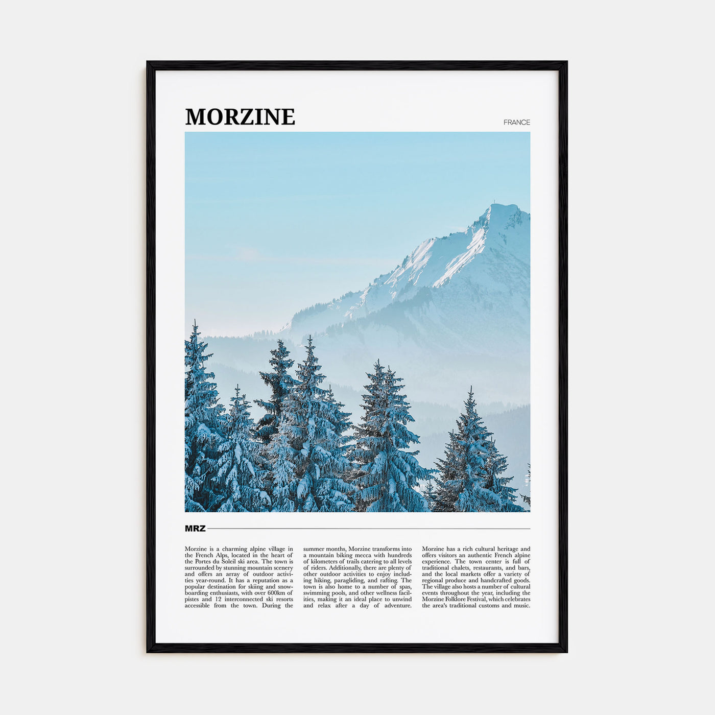 Morzine Travel Color Poster