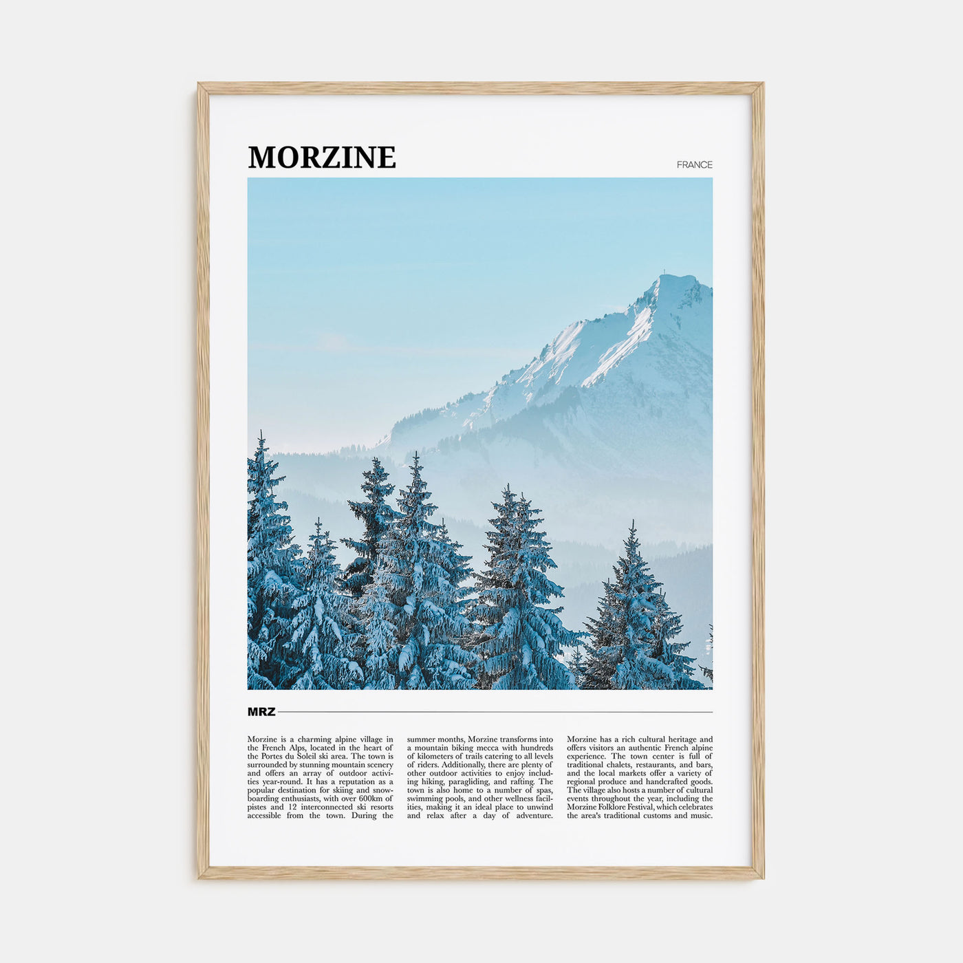 Morzine Travel Color Poster