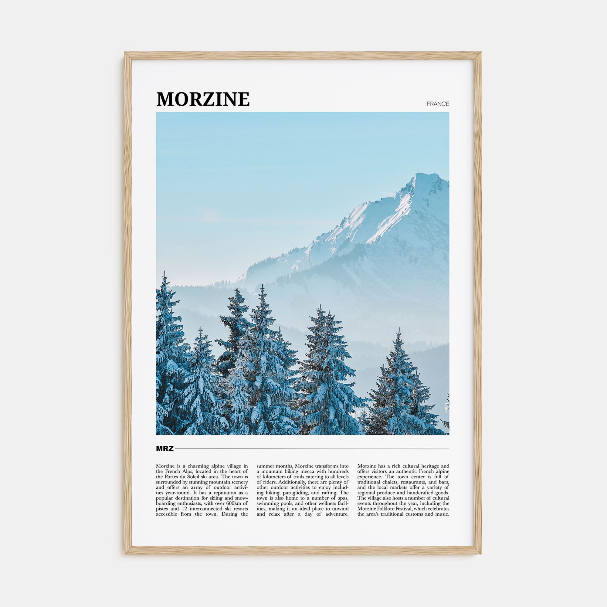 Morzine Travel Color Poster